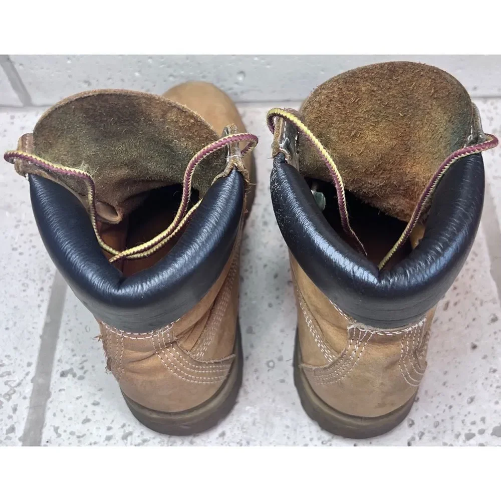 Timberland Boys Kids Youth 6 inch Leather Ankle Boots “Butter Timbs” Size 5